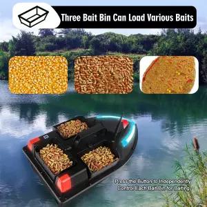 레저 낚시 RC 미끼 보트 500m 원격 제어 GPS 자동 복귀 방수 네스팅 듀얼 모터