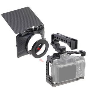 카메라 케이지 CNC 알루미늄 소니 호환 A9 A7RIII A7M3 확장 프레임 콜드 슈 비디오 스테빌라이저 호환 액