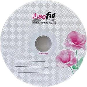 장미 빛 공백 인쇄 CD-R 디스크, 도매, A 등급, 700 MB, 52x, 5 디스크