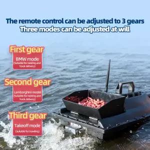 레저 낚시 12V 지능형 원격 제어 중첩 보트 고속 500m 무선 속도 크루즈 기어 조정 가능한