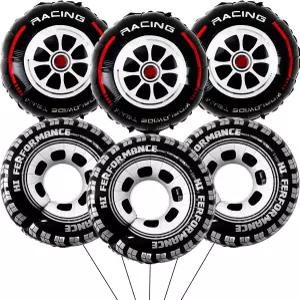 30인치 휠 벌룬 18인치 블랙 레드 레이스 자동차 타이어 위한 풍선 파티 장식 생일