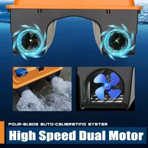 레저 낚시 GAMTATER GPS 지능형 미끼 보트 기능 500M 자동 제어 원격 야간 조명 RC 파인더