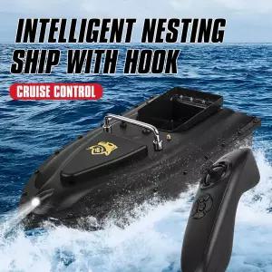 레저 낚시 RC 어선 무선 지능형 리모컨 포지셔닝 원 키 리턴 대형 배터리 네스팅 피딩 고정 속도 보트