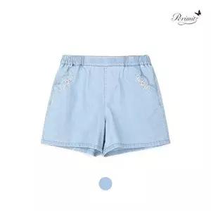 [레베끌레]레베끌레 P2622Q263 여름 여아 스칼럽 큐롯 데님 팬츠