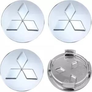 미쓰비시 이클립스 스파이더 파제로 스포츠 엔데버용 4PCS 휠 센터 캡 60mm/2.36인치 자동차 허브 ABS 림