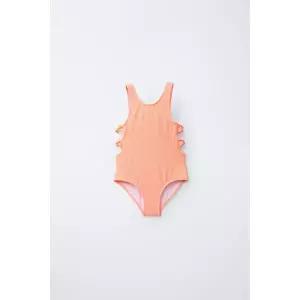 [국내배송] 자라 ZARA 6-14세 리본 컷아웃 일체형 수영복 - 오렌지 971563