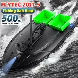 레저 낚시 RC 플라이텍 미끼 보트 500m 원격 제어 듀얼 모터 어탐기 1.5KG 적재 LED 라이트 포함 낚시용