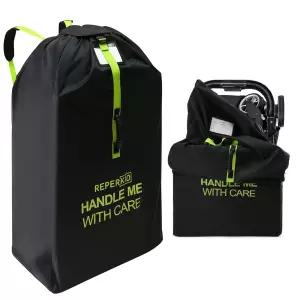 비행기 여행용 레퍼 대형 유모차 가방 블랙 그린 47인치 H x 24인치 W 15인치 D 대부분의 싱글 더블 조깅