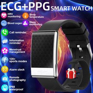 LIGE ECG 스마트 팔찌 HRV 모니터 스포츠 밴드 새로운 피트니스 트래커 건강 방수 손목밴드 스크린 없는 스마트워치 여성 남성용