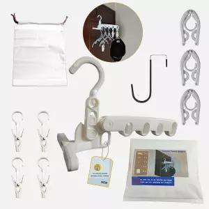 Zcircle 오버 더 도어 후크 행거 접이식 휴대용 행잉 랙 클립 크루즈 필수품 휴가 캠핑 RV 로드 트립 호텔