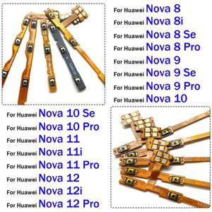 새로운 전원 스위치 켜기/끄기 버튼 볼륨 조절 키 플렉스 케이블 (화웨이 노바 8 8i 9 10 11 11i 12 12i Pro Se Y61 Y91 용)