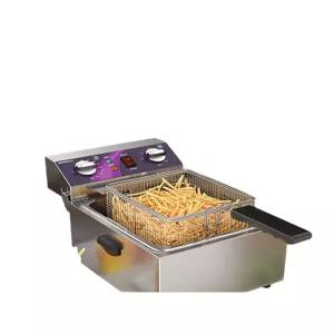 전기튀김기 대용량 자동 가정용 업소 분식 새우튀김