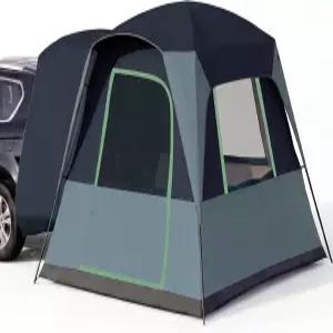 캠핑용 5/6인용 SUV 텐트 테일게이트 자동차 밴 트럭 카 레인플라이 및 수납 가방 10피트 W X 8피트 L