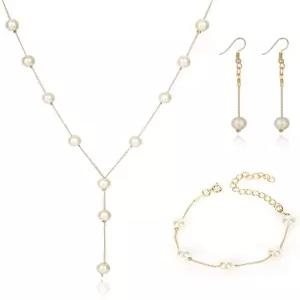 셰걸 브라이덜 목걸이 귀걸이 및 팔찌 세트 여성 결혼식 주얼리