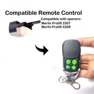 Merlin M832 M842 M844 230t 430r 게이트 도어 리모컨 교체용 433.92mhz 롤링 코드 차고 문 리모컨