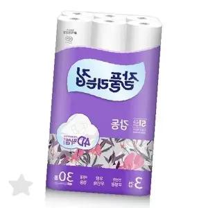 욕실 화장실 두루마리 휴지 부드러운 질감 흡수 우수 위생 청결 생활 필수품 가정