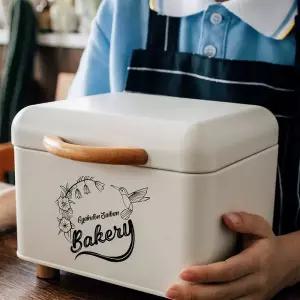 보관함 브레드박스 사이즈 나무 결 A 수납함 손잡이 대형 상자 저장 스몰