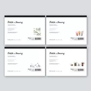 뜯어쓰는 드로잉노트 스케치북 드로잉 크로키북 수체화 켈리그라피 그림 연습장 2336984 J