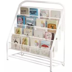 철제 잡지꽂이 스탠드 2층 모델 북타워 잡지 판촉물 4단