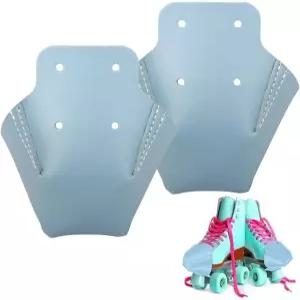 유뭄 롤러 스케이트 토 캡 프로텍터 가죽 파란색 인조 구멍 커버 1쌍 4개 보호