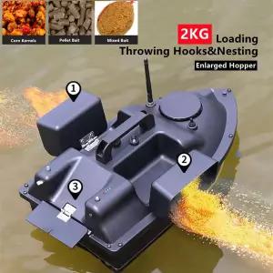 생활 수집품 소나 탐지기 16 GPS 자동 복귀 RC 낚시 미끼 보트 500M 독립형 3 호퍼 보정 방수 네스팅