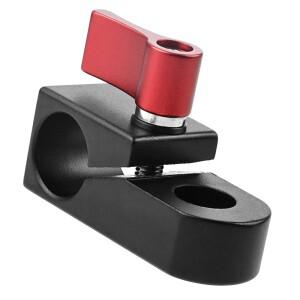 상단 핸들 그립 DSLR 카메라 케이지 리그 나사 확장 치즈 마운트용 호환 로드 레일 지지대 클램프 어댑터 1