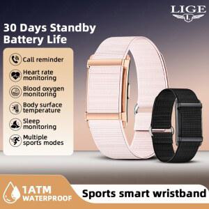 LIGE 노스크린 피트니스 스마트워치 통화 알림 여성 스포츠 체온 HRV 수면 모니터링 걸음 수 측정 남성 스마트 팔찌