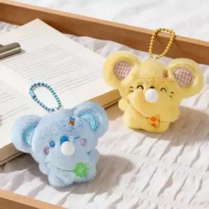 인형키링 생쥐 부는 버블 고양이 인형 / 풍선껌 코알라 백참 풍선 버블껌