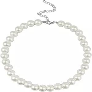 CSIYANJRY99 진주 목걸이 및 귀걸이 세트 여성용 인조 팔찌 스터드 장신구