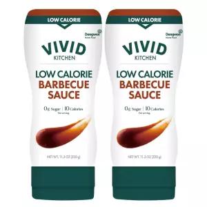 생생한 주방 바비큐 소스 2팩(각 11.33) 저칼로리 방부제 없음 스모키한 맛 그릴 재우기 볶음 디핑에