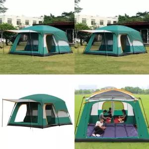 10인용 거실형 텐트 그린 대형텐트 패밀리텐트