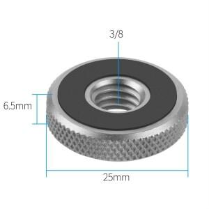 스테인레스 스틸 SLR 케이지 3/8 ~ 1/4 콜드 슈 장착 브래킷 어댑터 포커스 모니터 플래시 액션 카메라 호