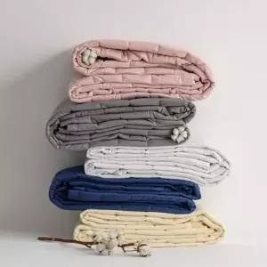 순면 침대 패드 순면 매트리스 패드 밴딩 누빔 사계절 싱글 더블