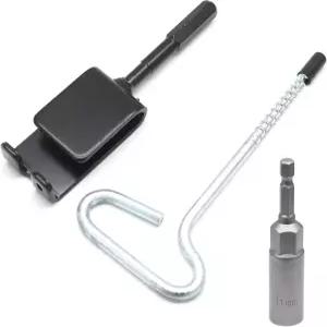 Qjaune 유니버설 스 앵커 툴 드릴 어댑터 키트 얼음 낚시 쉼터 말뚝 못 1/4인치 액세서리 및 장비 텐트용