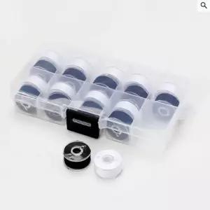 미싱용 재봉실세트 미싱실 바느질 미싱용실 바늘 미싱 가정용 바느질실 재봉 10개입 화이트 블랙