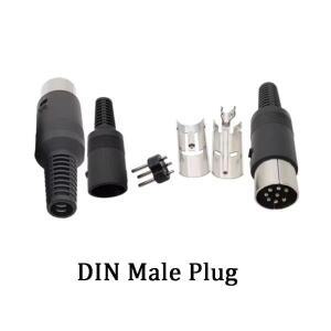 1/5/10pcs 3P 4P 5P 6P 7P 8Pin DIN 남성/여성 플러그 잭 플라스틱 핸들 키보드 케이블 커넥터 어댑터 PS2