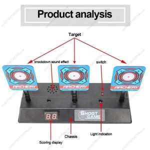 전자 득점 대상 전기 다트 휴대폰 자동 반환  총알 총 야외 연습 슈팅 전투