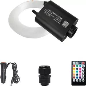 음악 리듬 싱크28키 리모컨APP 제어 자동차 시스템 홈 키트300pcs003in65ft2m를 16W 광섬유 RGBW 갖춘