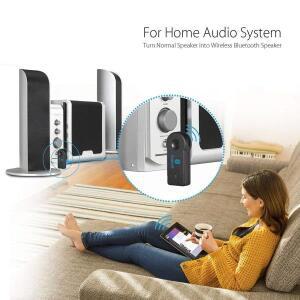 Aux 자동차 차량용 호환 블루투스 5.0 수신기 3.5mm AUX 잭 스테레오 음악 오디오 송신기 스피커 앰프 마이