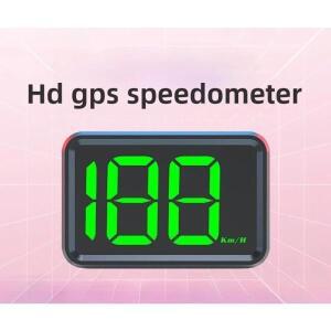 X1 GPS HUD 속도계 대형 글꼴 OBD 플러그 앤 플레이 헤드업 KM/H 흰색/녹색 조명 알람  차량용