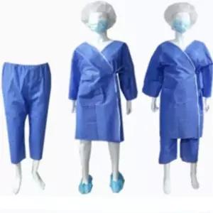 병원 환자 입원 진료 수술 검사 검진 일회용 부직포 검진복 가운 상의 100장 진료복 의료시설