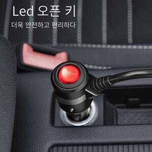 3in 1 소켓 180W 차량용 호환 시거잭 스플리터 분배 12V 24V 고속 충전기 휴대폰 전원 어댑터 2 DVR GPS 대