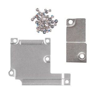 3개 LCD 커버 플레이트 + 아이폰 7 6 8 6S 플러스 5 5S XS 맥스 전면 카메라 터치 스크린 금속 홀더 브래킷용 풀 스크류