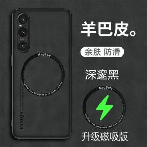 소니 호환 Xperia 1 VI 10Vi 5V 호환 자기 케이스 V 5 10 IV에  실리콘 가죽 핸드폰 뒷면 커버 카바 쉘 범