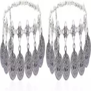 비엔베누 보호 코인 샌들 팔찌 보헤미안 태슬 맨발 체인 주얼리 벨리 댄스 발찌