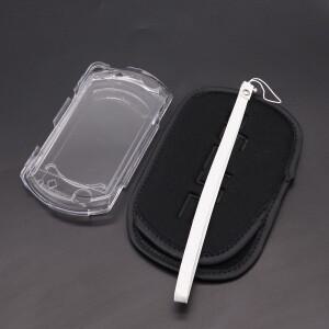 스 스폰지 충격 방지  백 스크린 보호 파우치 케이스 보관 가방 PSP GO용 호환 플라스틱 투명 크리스탈 하