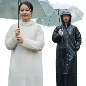 남녀 겸용 긴기장 방수 후드 우의 야외활동 등산 낚시 비옷 데일리 레인 아우터