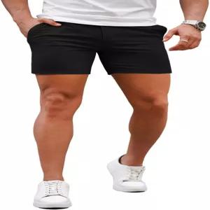 징토 남성 슬림 핏 반바지 격자무늬 치노 숏 테이퍼 다리 스키니 스트레치