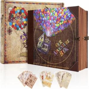 저희 어드벤처북 스크랩북 사진 앨범 146페이지 기념 결혼식을 위한 레트로 엠보싱 여행 도서 커플 여행객