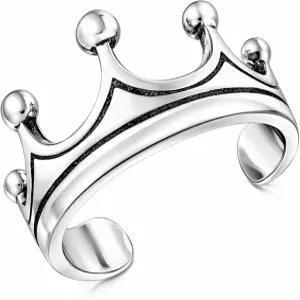 여성용 .925 스털링 실버의 조절 가능한 링 티아라 로얄 크라운 디자인으로 발가락 또는 핑키 주얼리 선물